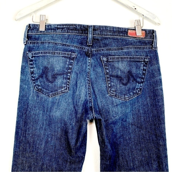 AG Adriano Goldschmied The Angel Womans Bootcut Jeans Size 30R Blue Mid Wash - Picture 8 of 14